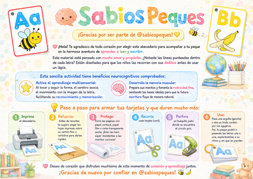 Fichas ABC: Corta y Aprende