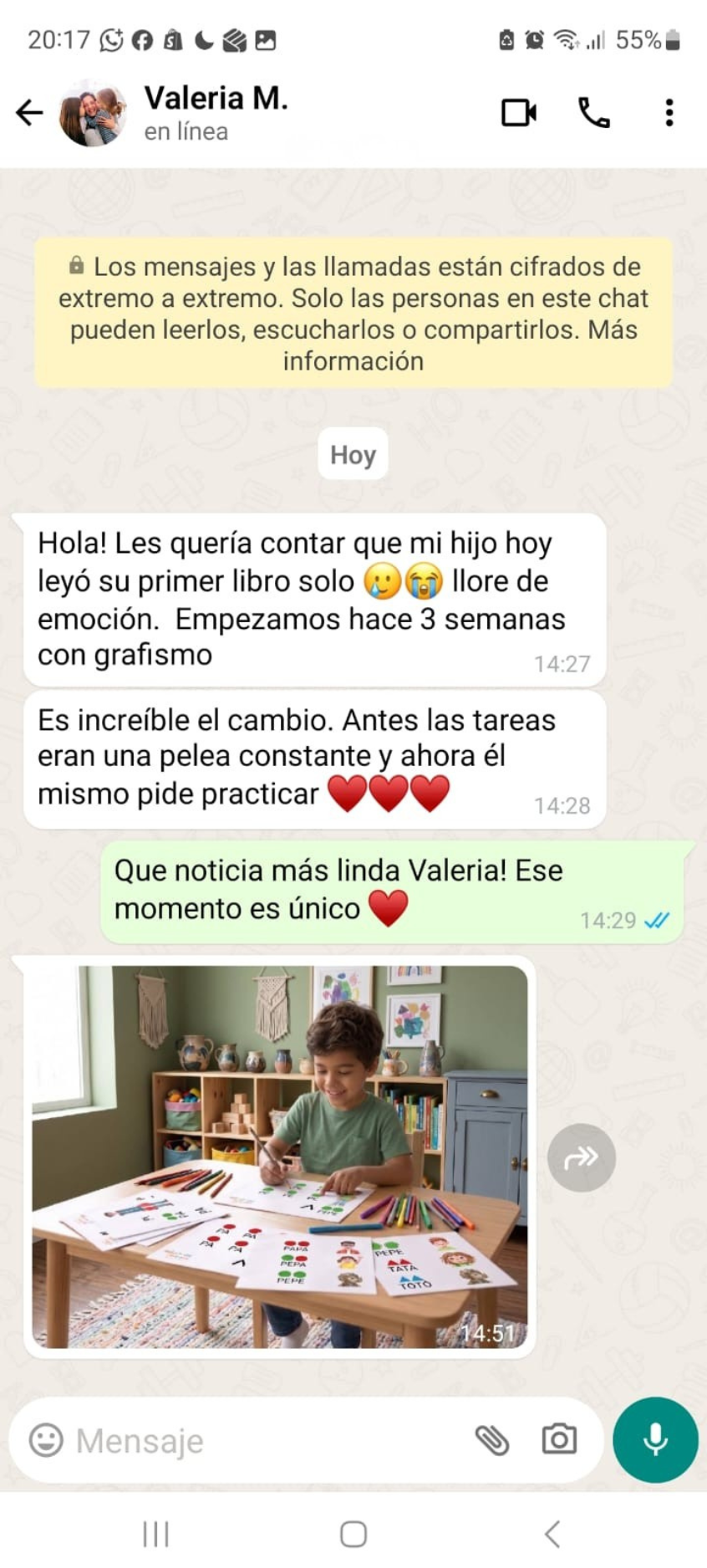 Mensaje WhatsApp 1