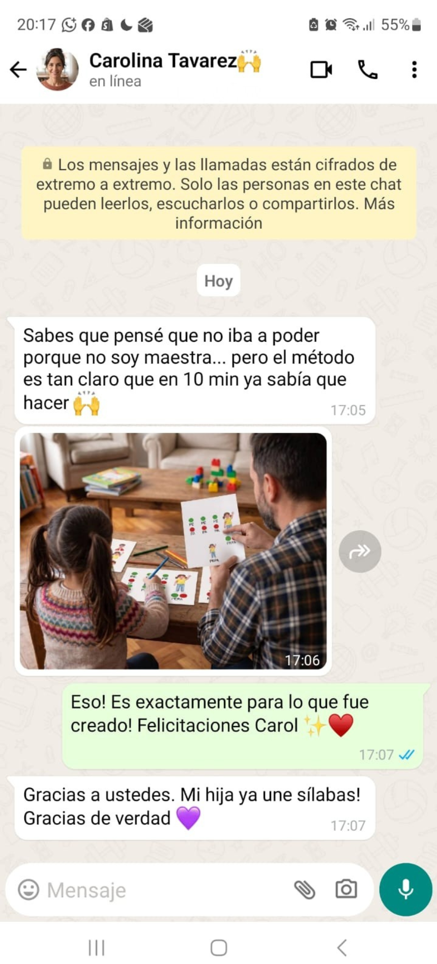 Mensaje WhatsApp 3